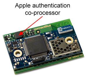 Apple specific authentication co-processor